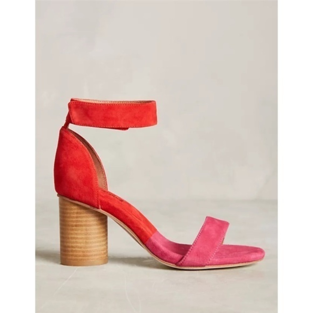 Jeffrey Campbell Suede Purdy Ankle Heeled Sandals